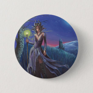 Maleficent Button Sleeping Beauty Button