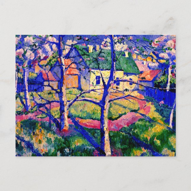 Malevich - Apple Trees in Blossom Postcard (Front)
