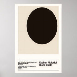 Malevich Black Circle Art Print Suprematism
