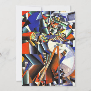 Malevich Kazimir The Knifegrinder Holiday Card
