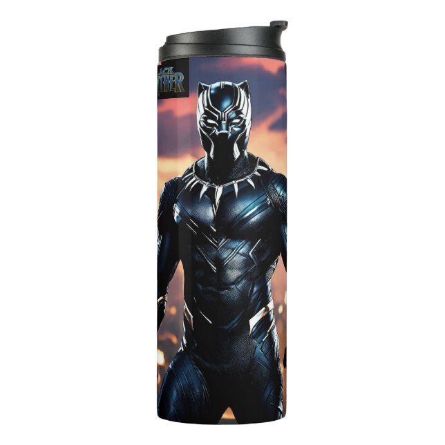  Malevolent Black Panther8KPhotorealistic Water  Thermal Tumbler (Rotated Left)