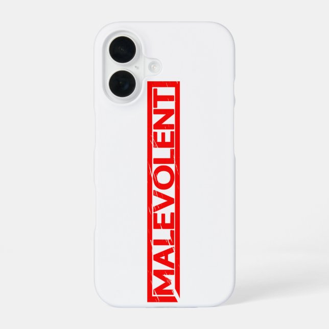 Malevolent Stamp iPhone 16 Case (Back)