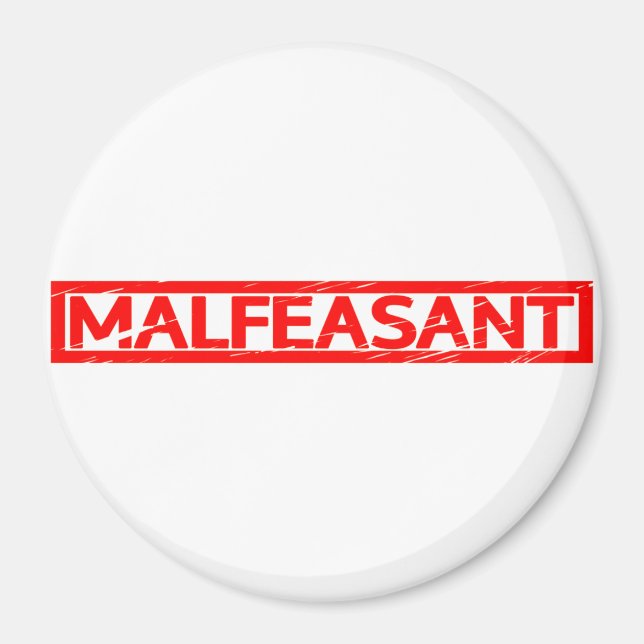 Malfeasant Stamp Magnet (Front)