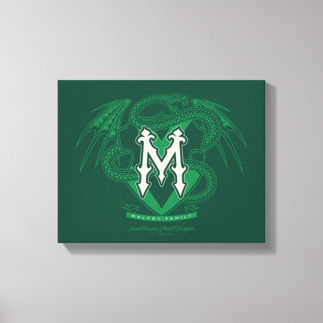 Malfoy Family Crest Graphic Canvas Print (Front)