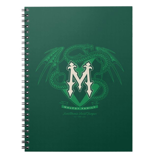 Malfoy Family Crest Graphic Notebook (Front)