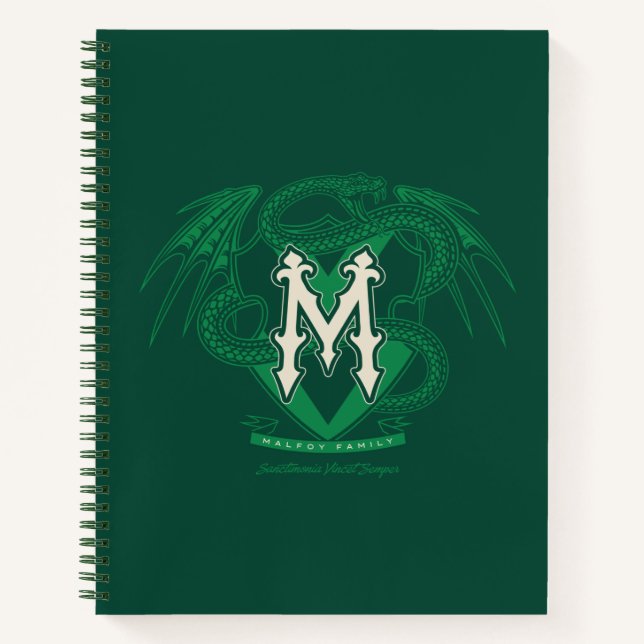 Malfoy Family Crest Graphic Notebook (Front)