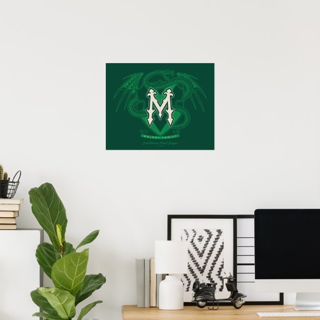 Malfoy Family Crest Graphic Poster (Home Office)