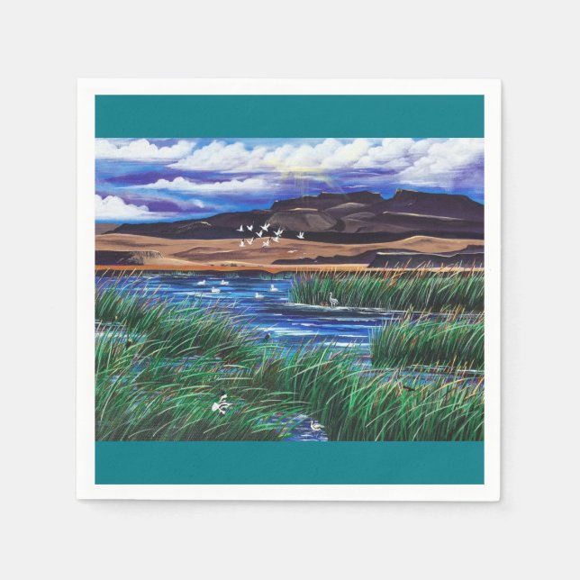 Malheur Bird Refuge Napkin (Front)
