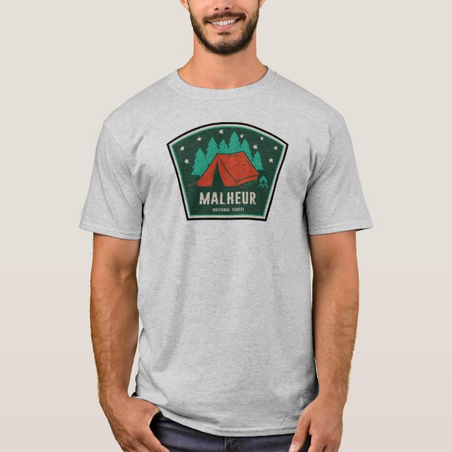 Malheur National Forest Camping T-Shirt (Front)