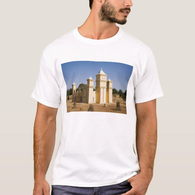 Mali, Bamako. Mosque, Bamako-Djenne Road T-Shirt (Front)