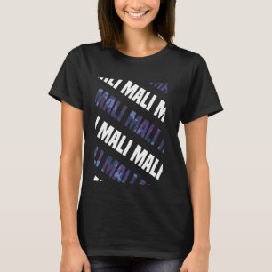 Mali Camo Pattern Purple Camouflage T-Shirt