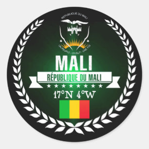 Mali Classic Round Sticker