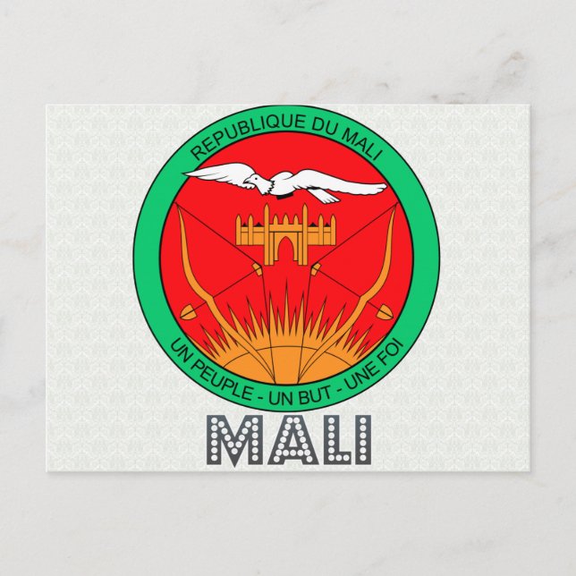 Mali Coat of Arms Postcard (Front)