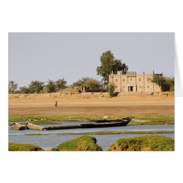 Mali, Djenne. Bani River near Djenne (Front Horizontal)