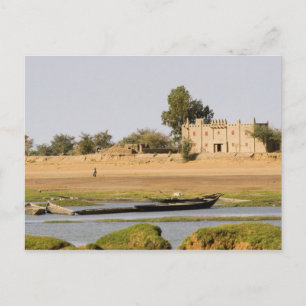 Mali, Djenne. Bani River near Djenne Postcard