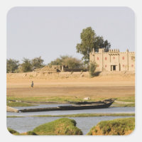 Mali, Djenne. Bani River near Djenne