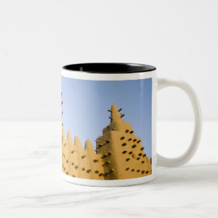 Mali, Djenne. Grand Mosque Two-Tone Coffee Mug