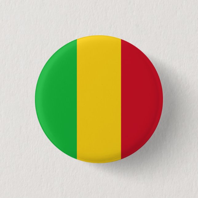 Mali Flag 3 Cm Round Badge (Front)