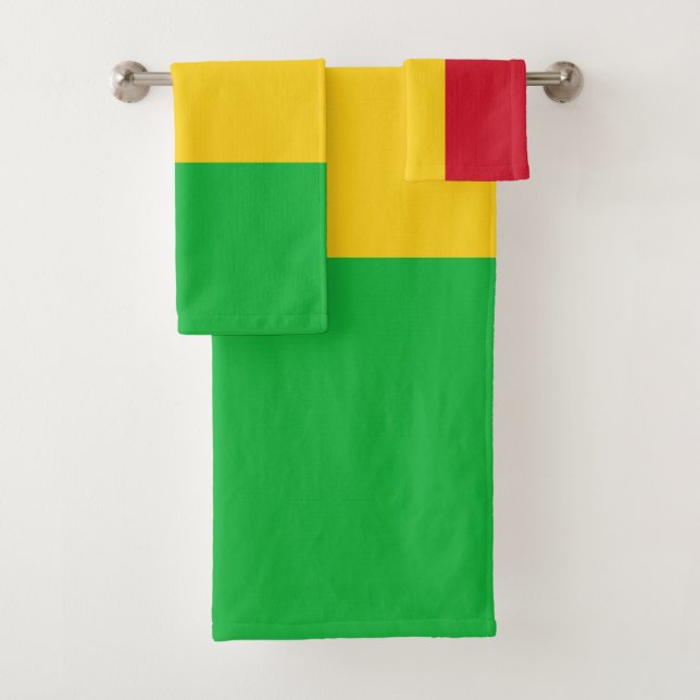 Mali Flag Bath Towel Set (Insitu)