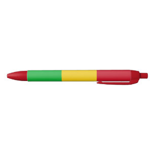 Mali Flag Black Ink Pen