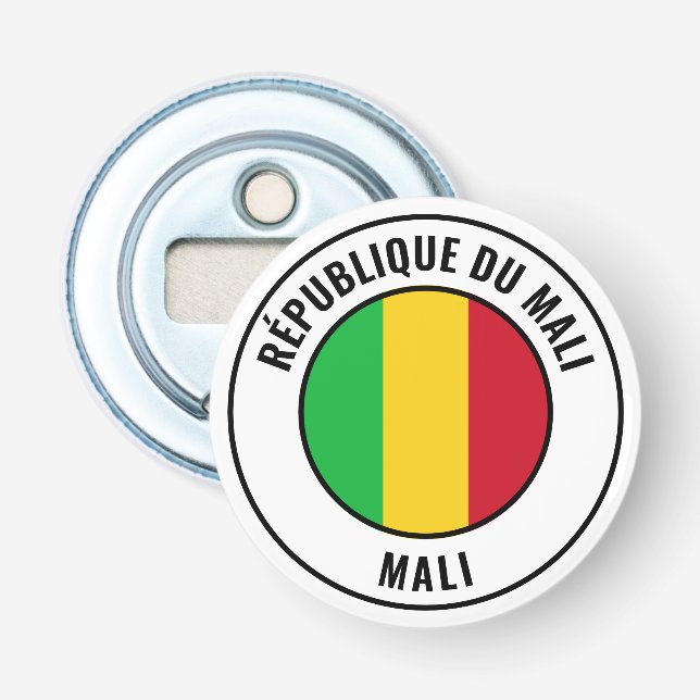 Mali Flag Gorgeous Patriotic Bottle Opener (Front)
