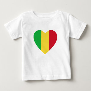 Mali Flag Heart T-Shirt