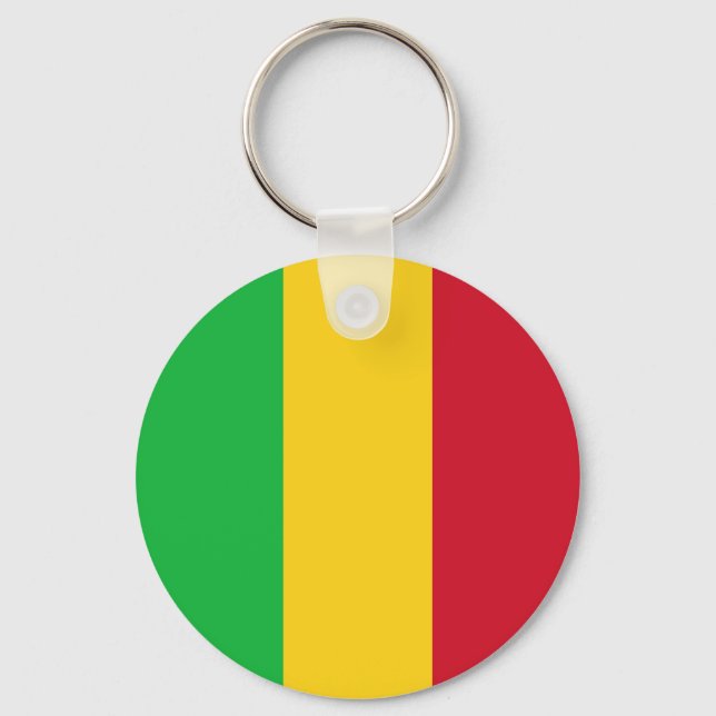 Mali Flag Key Ring (Front)