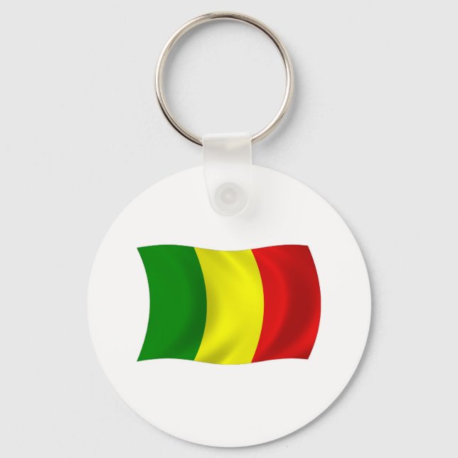 Mali Flag Keychain (Front)