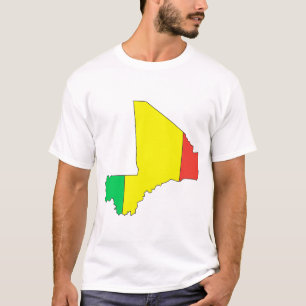 Mali flag map T-Shirt