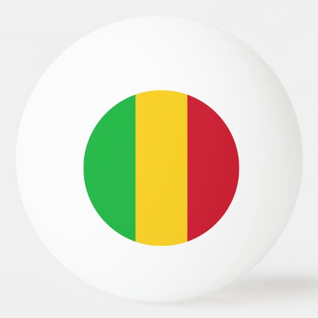 Mali Flag Ping Pong Ball (Front)
