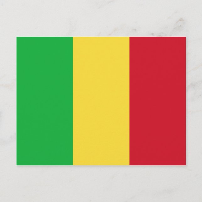 Mali Flag Postcard (Front)
