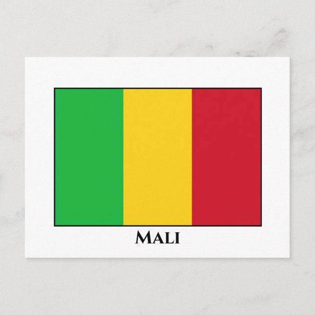 Mali Flag Postcard (Front)