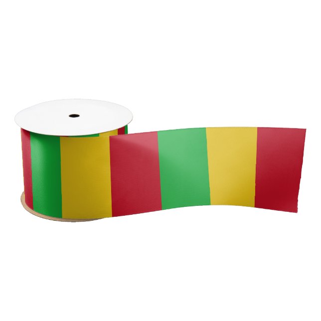 Mali Flag Satin Ribbon (Spool)