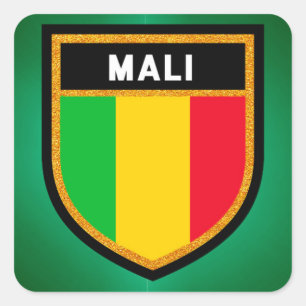 Mali Flag Square Sticker