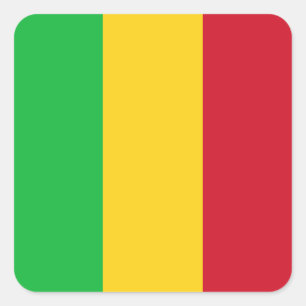 Mali Flag Square Sticker