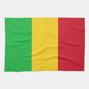 Mali Flag Tea Towel