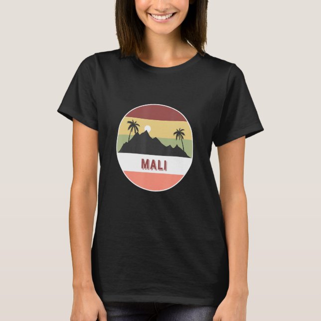 Mali Mountain And Palms T-Shirt (Front)