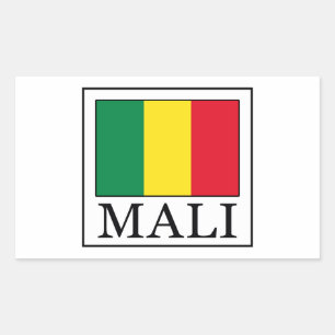 Mali Rectangular Sticker
