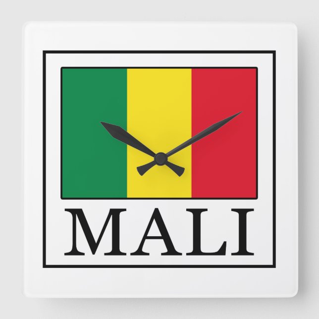 Mali Square Wall Clock (Front)