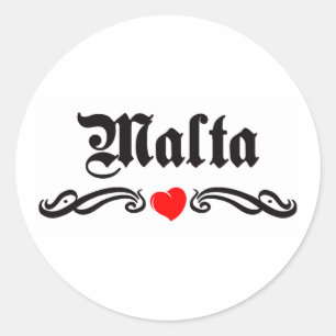 Mali Tattoo Style Classic Round Sticker