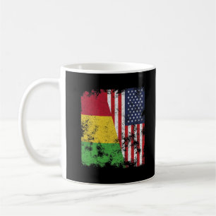 Mali USA Flag - Half American Coffee Mug