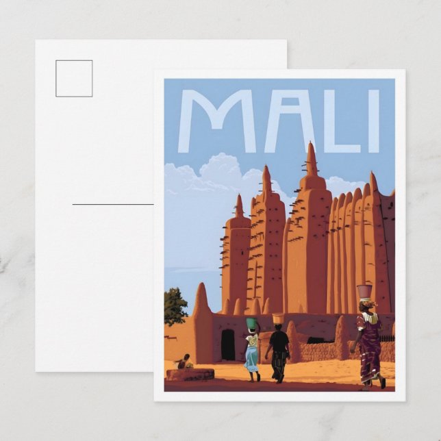 Mali Vintage Travel  Postcard (Front/Back)
