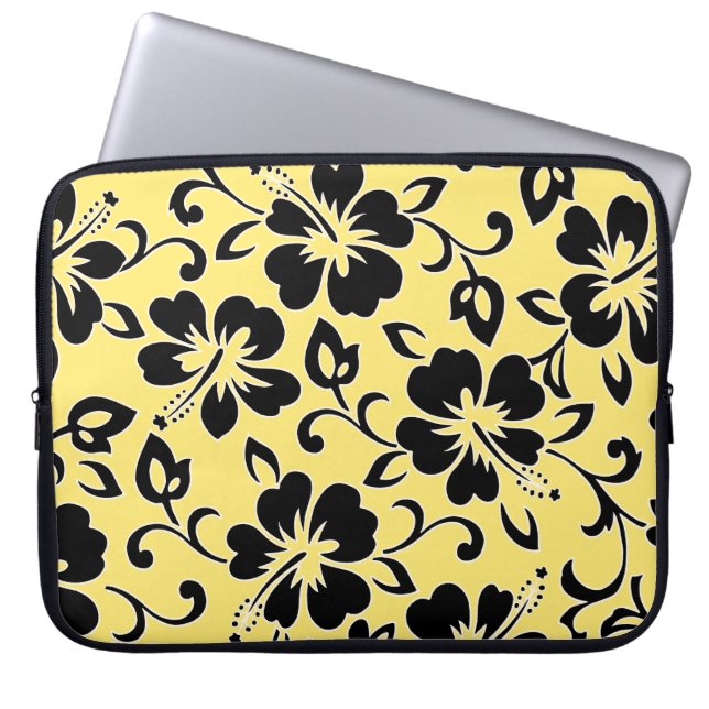 Malia Hibiscus Hawaiian Neoprene Wetsuit Laptop Sleeve (Front)
