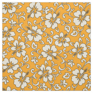 Malia Hibiscus Hawaiian Pareau Print Fabric