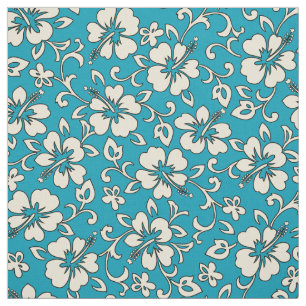 Malia Hibiscus Hawaiian Pareau Print Fabric