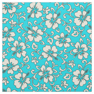 Malia Hibiscus Hawaiian Pareau Print Fabric