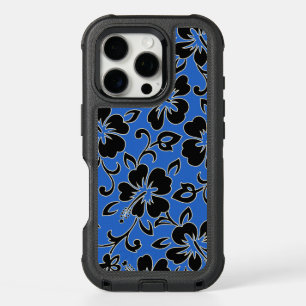 Malia Hibiscus Hawaiian Pareau Print in Royal