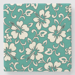 Malia Hibiscus Hawaiian Tiki Bar Coasters