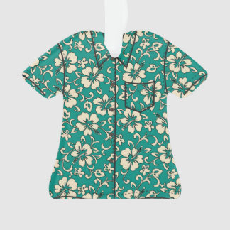 Malia Hibiscus Hawaiian Vintage Aloha Shirt Ornament