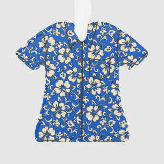 Malia Hibiscus Hawaiian Vintage Aloha Shirt Ornament